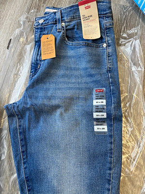 Levi's High Rise Skinny Stretch Blue Medium Wash Denim Jeans 5-Pocket