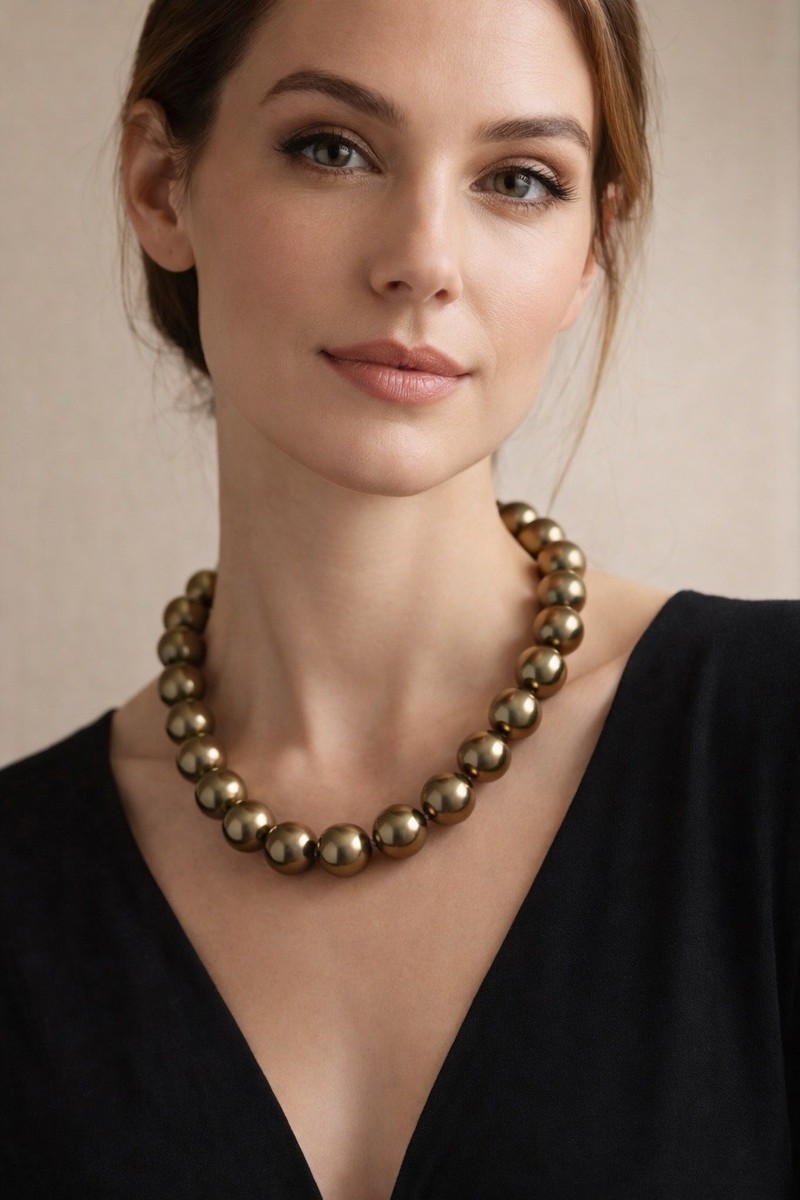 NWT Carolee Large Brown Pearl 18” Necklace M94h | eBay