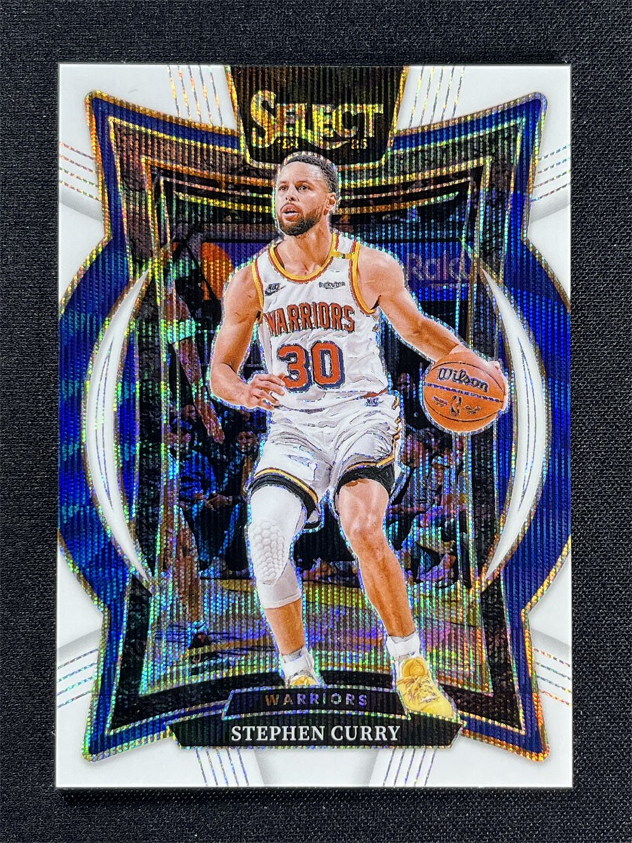 2024-25 Panini Select Stephen Curry #7 Concourse White Wave Color Match /99