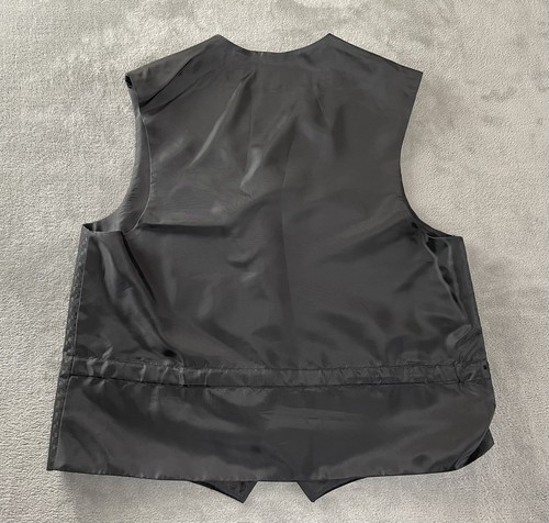 Louis Roth Dress Vest Mens Large Black Blue Formal Vest - Picture 12 of 14