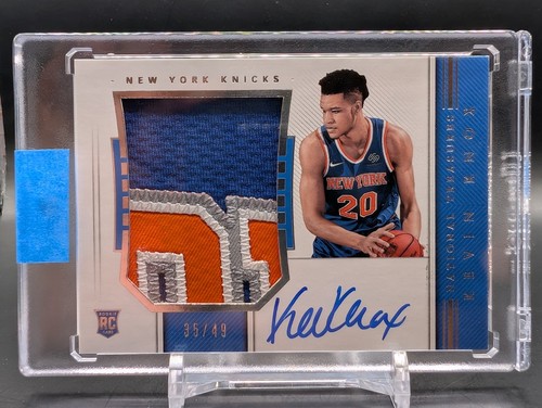 Kevin Knox [Horizontal Patch Autograph] #135 2018 Panini National Treasures card