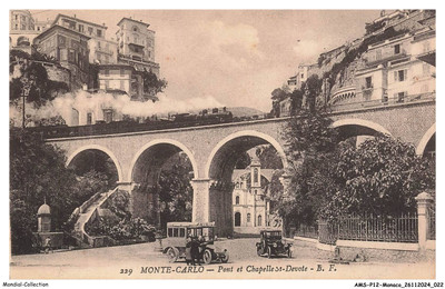 AMSP12-1082-MONACO - MONTE-CARLO - Bridge and chapel-saint-devotee
