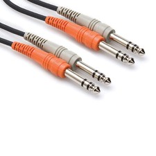 Hosa Stereo Interconnect Dual 1/4 in TS to Same