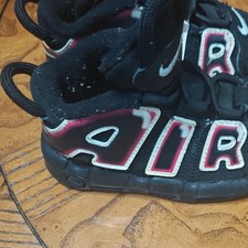 Nike Air More Uptempo Baby Sneaker Black Red White Synthetic US 5C CK0825-010