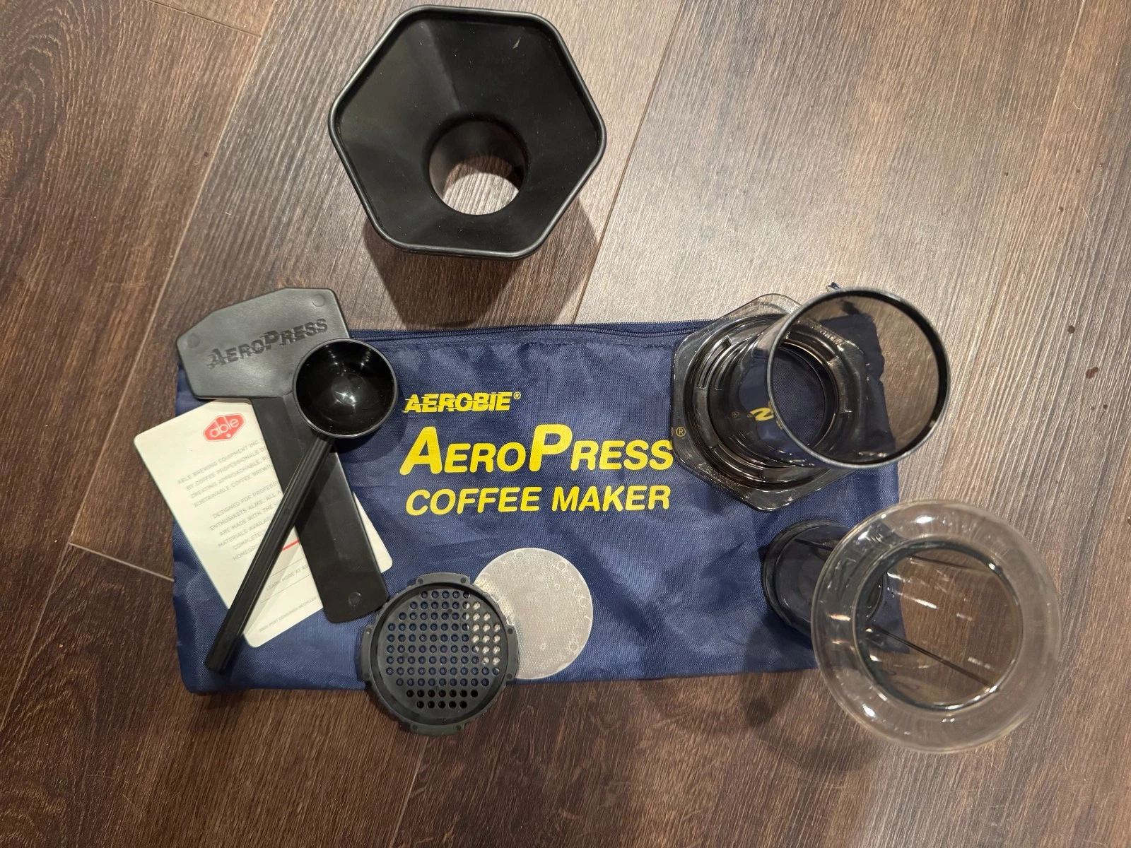 Aerobie AeroPress Coffee Maker with Able Fine Stainless Filter