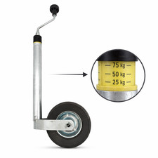 Stützrad Wohnwagen mit Waage Ø48 mm Stützlastanzeige bis 150 kg