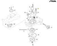 Dichtung 20, 22X3, 53 Robot RasenmäHer Modelle G1200 Original Stiga 119035006/0