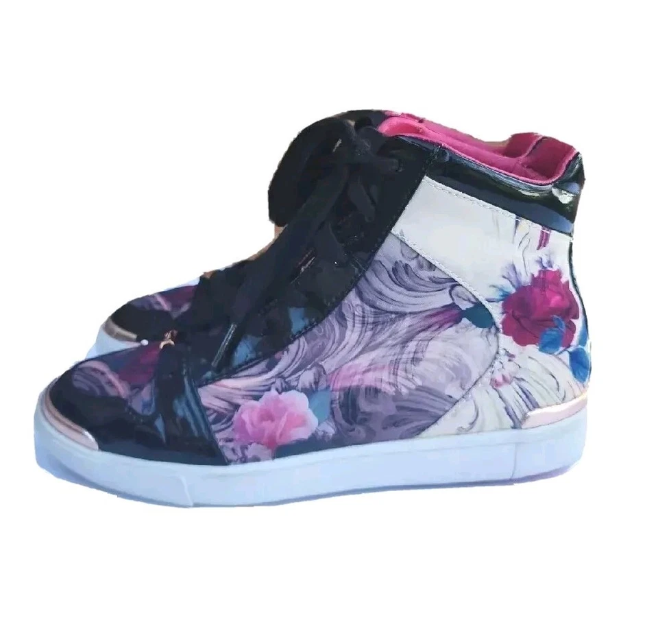 Ted Baker London Paryna Rosa Estampado de Flores Zapatillas Altas US7/EU38 Botines Foto 2 de 4