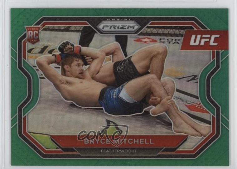 2021 Panini Prizm UFC Green Prizm Bryce Mitchell #144 1er2