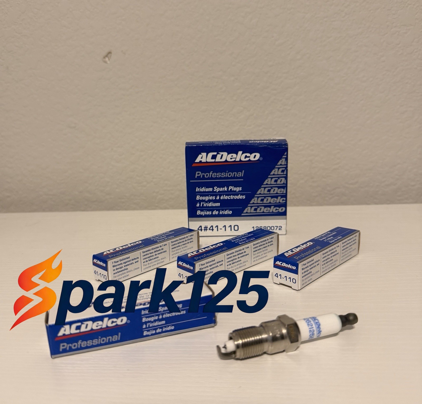 AC Delco 41-110 Iridium Spark Plugs Set of 4  BRAND NEW  OEM Replacement