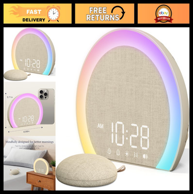 ANJANK Extra Loud Alarm Clock with Wireless Bed Shaker and Night Light