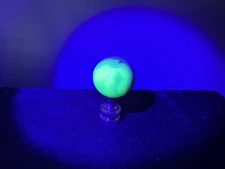 Brass Lamp Finial Uranium Lamp Finial 1" shooter marble