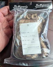 Vintage NOS 1985 Dollspari Doll Wig, Size 10, Honey Hair Color, Item 01021