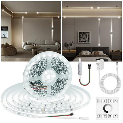 #ad White LED Strip Lights 65.6Ft 6500K White Running Water Flowing LED Light St... $42.52