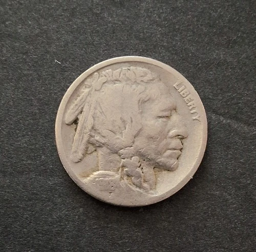 1918 S Buffalo Nickel US Coin - San Francisco Mint - Very Good VG 1918S