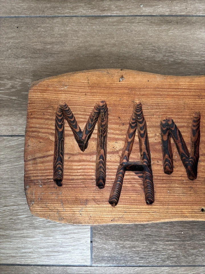 Wooden Hand Made - Man Cave / Shed Sign in Wood 26.75" Long - Image 2 of 4