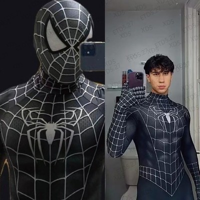 Spider-Man 3 Schwarz Raimi Spider-Man Cosplay Kostüm Erwachsene Kinder Anzug Neu