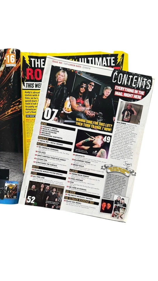 KERRANG Magazine #1509 - My Chemical Romance Tribute Issue - March 2014 - RARE! - Image 4 of 4