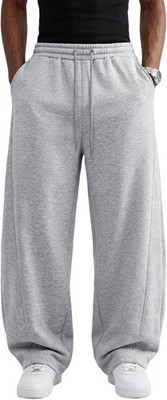 ''Men's Baggy Sweatpants Heavyweight Fleece Wide Leg Drawstring Sweat Pants,Cas..
