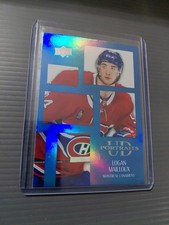 24-25 UD Series 2 Hockey Rookie UD Portraits P45 Logan Mailloux