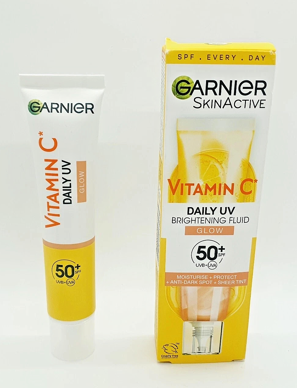 Garnier Vitamin C Daily UV Brightening Fluid, Sheer Tint SPF50+ 50ml