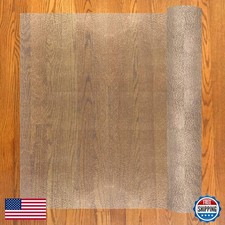 RESILIA Deluxe Clear Vinyl Floor Runner Protector 27 in x 25 ft Made in USA
