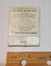 Gregg Allman Band Book of Matches Independence Music Festival Niagara County NY
