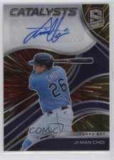 2021 Panini Spectra Catalysts Signatures Hyper Prizm 22/25 Ji-Man Choi Auto 19ej