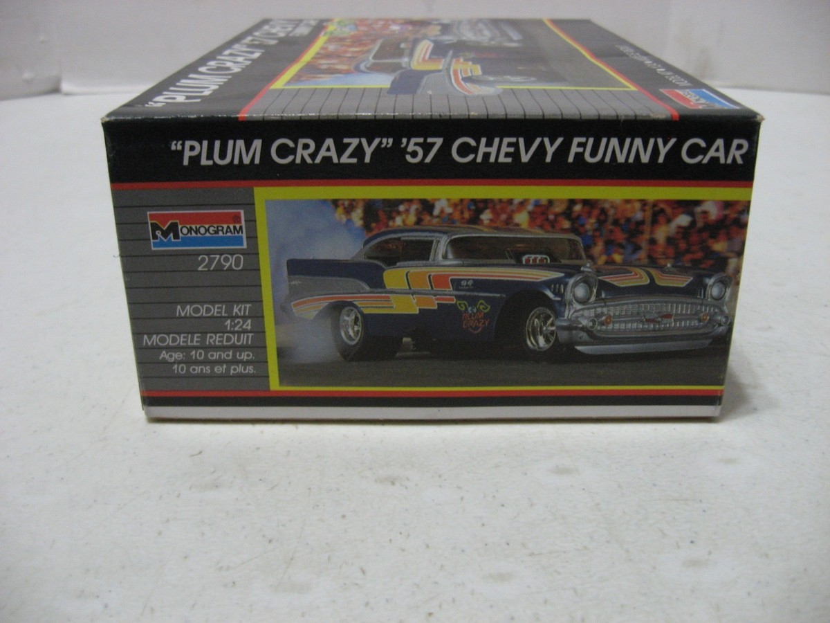 Plum Crazy 57 Chevy Funny Car Monogram Kit# 2790 for sale online