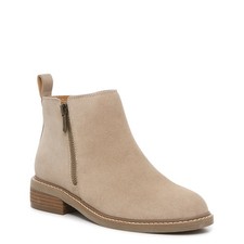 Crown Vintage Womens Gorgie Ankle Booties, Driftwood Suede, 8