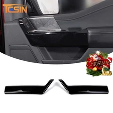 Front Door Handle Panel Cover Trim Overlay For Ford F150 2021+ Accessories Black