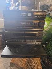 Vintage Sony LBT-D550 HCD-D550 Stereo 5 Disc CD Dual Cassette System Powers On
