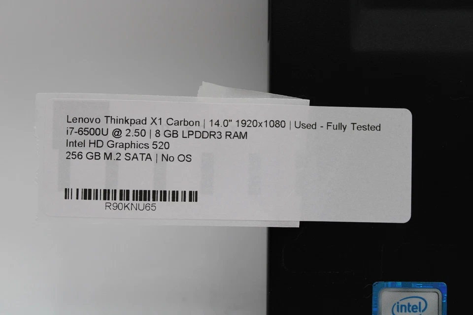 Lenovo ThinkPad X1 Carbon Gen 4 _ i7-6500U _ 8 GB RAM _ 256 GB SSD _ Sin sistema operativo _ con CA Foto 4 de 4
