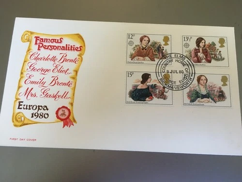 GB STAMPS RARE FIRST DAY COVER 1980 AUTHORESSES THE ELMS
