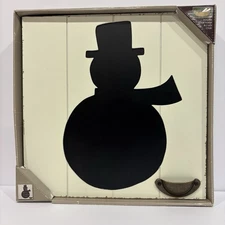 Fetco Snowball Snowman Chalkboard - winter holiday seasonal wall art NIB