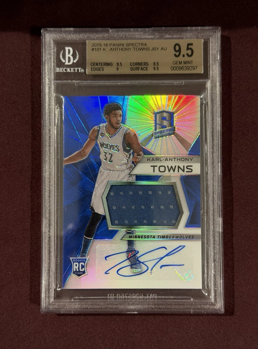 Karl Anthony Towns Basketball Trading Cards Minnesota Timberwolves