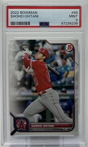 Shohei Ohtani PSA 9 -2022 Bowman “Leaves You Breathless” -Dodgers, Angels