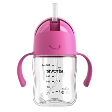 Tritan Weighted Straw Sippy Cup with Handles for Baby and Toddlers, Spill Pro...