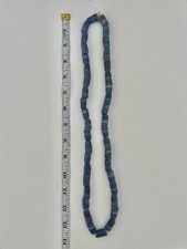 Collar Vintage Azul Mezcla Antiguo Veneciano Africano Comercio Cuentas de Vidrio