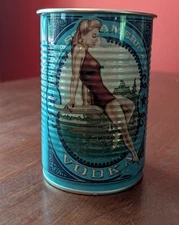 Deep Eddy Vodka Advertising Tin Can Cup Neat Collectible Piece
