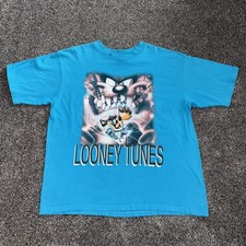 Vintage 1998 Taz T-Shirt Mens XXL Looney Tunes Basketball Streetwear USA Made