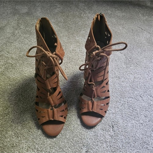Sandales à Talons Jessica Simpson - Taille 9 US, Noires, Lacets, Neuf Sans Boîte