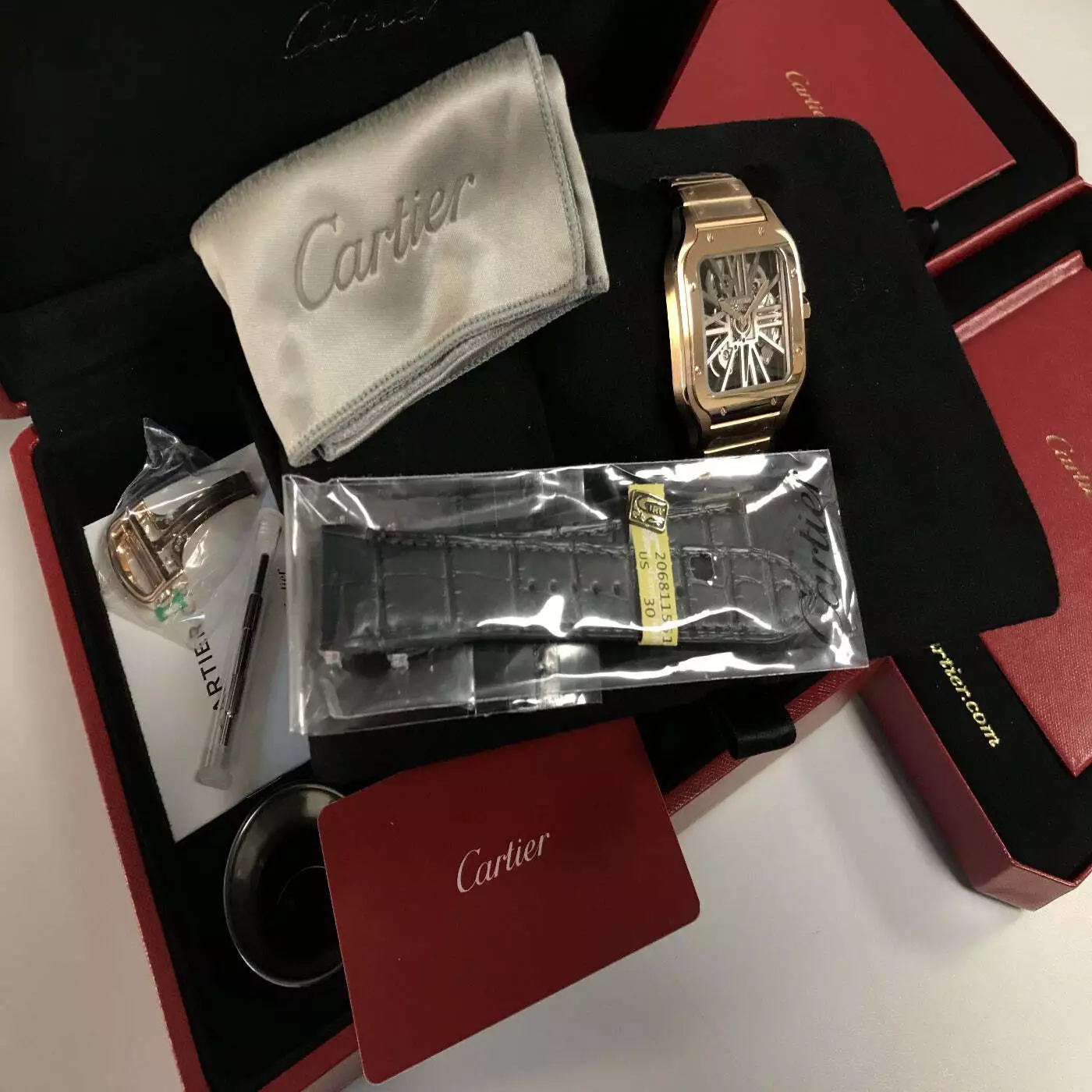 Cartier santos box 2025