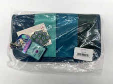 Harveys Seatbelt Peacock Legacy Collection Streamline Classic Wallet NIP