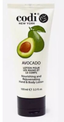 New Codi Hand and Body Lotion Moisturizer Cream AVOCADO 3.3 fl. oz./100 ml