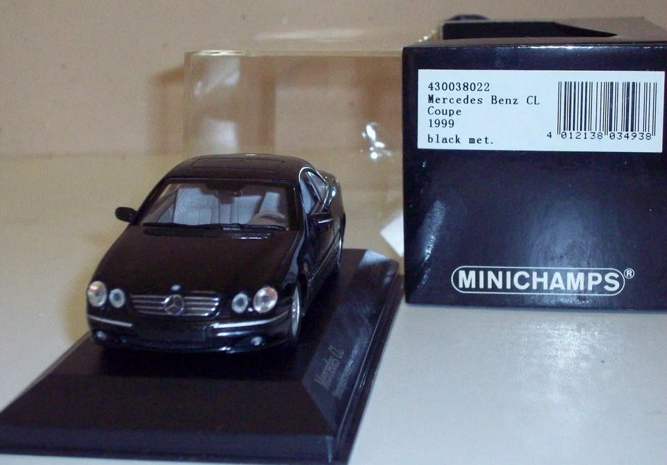 Minichamps 1/43 MERCEDES-BENZ CL Coupe 1999 430038022 Metallic Black 1824 pcs - Immagine 2 di 4