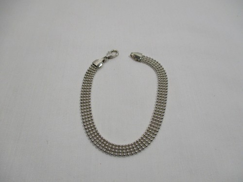 BRACELET de Plata Maciza Punzones 925 Brazalete De Plata Silber Armband - Picture 5 of 11
