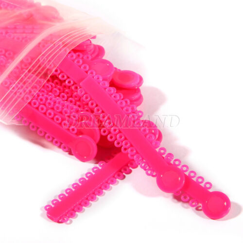 1040 Stck. Ligaturkrawatte Zahnkieferorthopädie Ring Elastisch Latexbänder 45 Farben - Bild 311 von 496