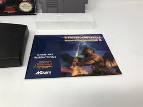 Iron Sword: Wizards & Warriors II - Nintendo NES - Complete In Box CIB 