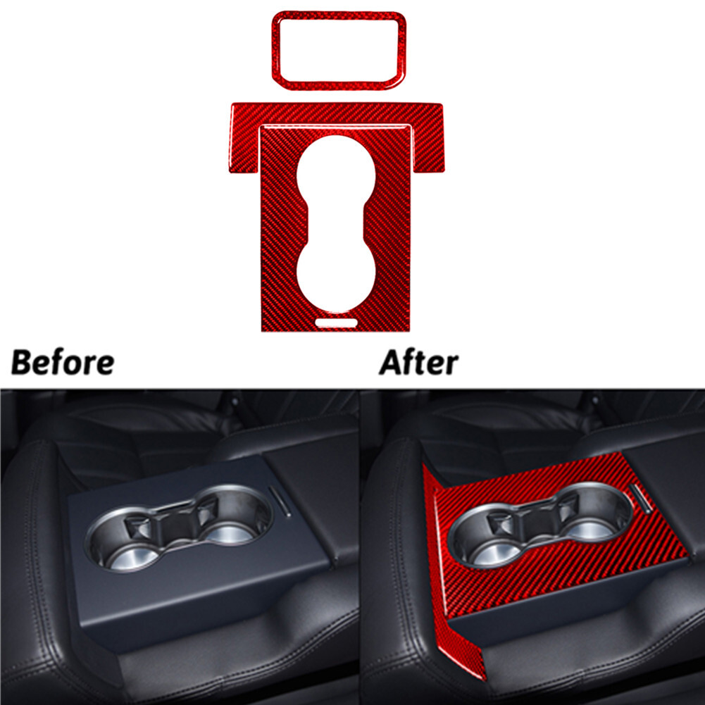 ABS Plastic Interior Button Frame Cover For Range Rover Sport (2014-2020) - Carbon Fiber Style